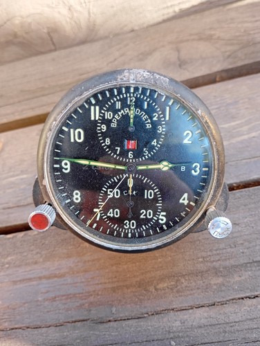 Soviet airforce cockpit watch - cockpit,
