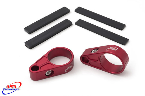 As3 front brake line clamps - front,