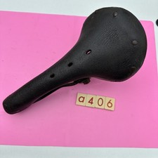 Vintage Brooks  Leather Saddle Seat   For  road bike  laced  A406