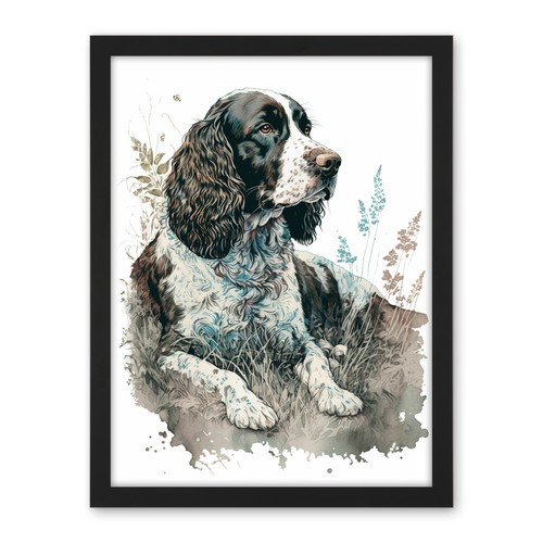 English springer spaniel dog - english,