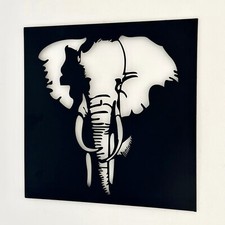 Black Elephant Wall Art