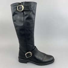 TLC BHS Black Leather Mid Calf