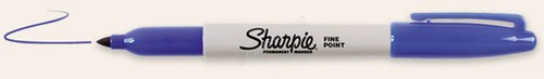 Sharpie blue fine point - sharpie,