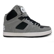 OSIRIS SHOES NYC 83 CLK  GREY & BLACK 3M SCRIPT TRAINERS (UK 8 EUR 42)