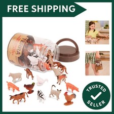 60pcs Farm Animals Toy Tube