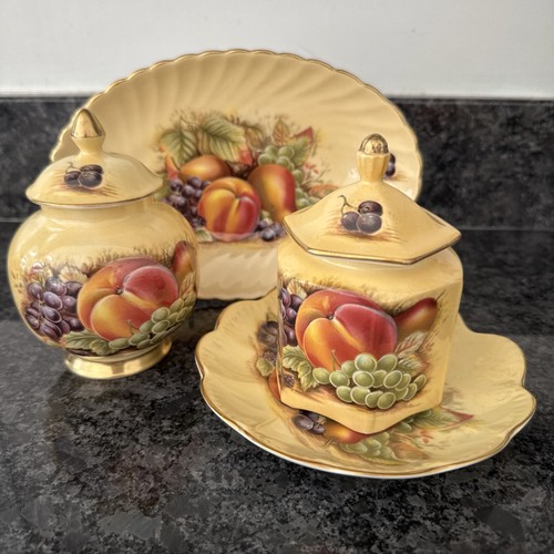 Aynsley orchard gold lidded - aynsley,