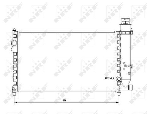 Nrf radiator for citroen - for, bx
