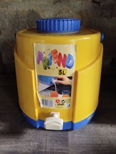 Vintage Selap 5L Water Cooler Drink Dispenser Large yellow  Camper 