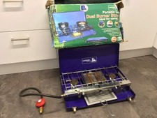 Outdoor Essentials  Portable Gas Dual Burner Stove. Ideal For Camping