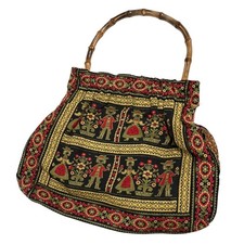 Vintage Tapestry Bag Brown