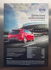 Original Volvo V40 R-Design magazine Advert. 2014 Free P&P