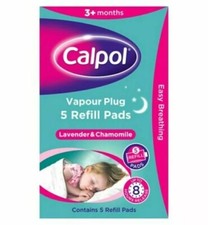 calpol vapour plug refills pads - Lavender & Chamomile - Pack of 5 Pads