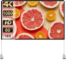Projector Screen with Stand 80