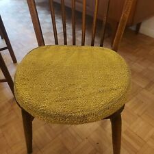 Mid-Century Seat Pads/Cushions, Fab Original Yellow Fabric - Arkana Tulip Chair