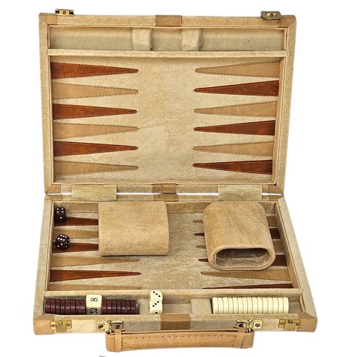 Deluxe backgammon set faux - deluxe,