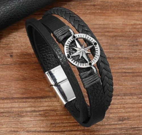 Norse viking compass leather - viking,