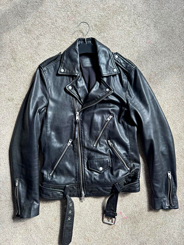 Allsaints men black leather - men's,