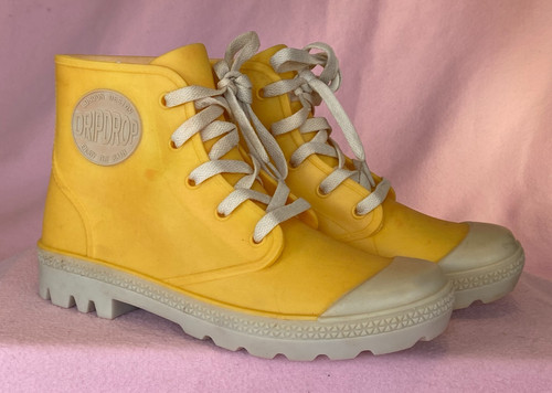 Dripdrop lace yellow ankle - lace, up