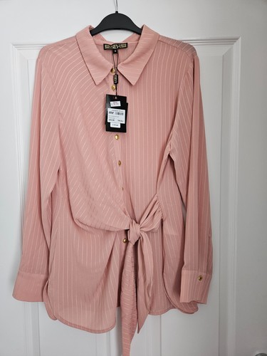 Biba stripe lurex blouse size - stripe,