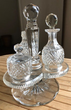 Glass Cruet set, vintage  – mystery solved!