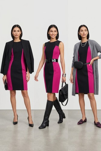 Coast pink black colour - pink, block