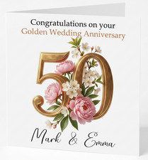 Personalised 50th Wedding