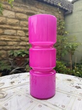 HABITAT Fitz Table Lamp Fuchsia Pink Hooped Glass Retro Working