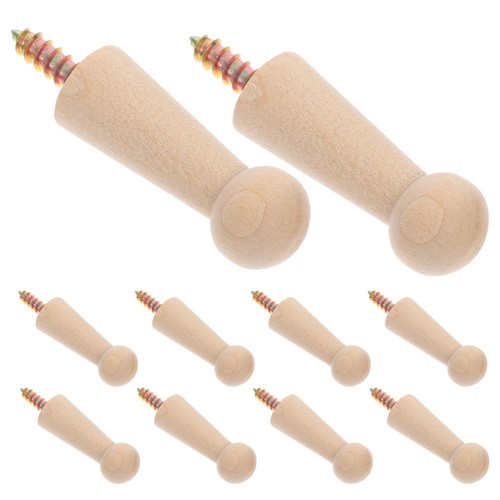Pcs wooden peg rail - 10, pegs