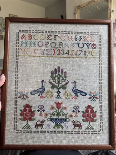 Vintage framed needlework
