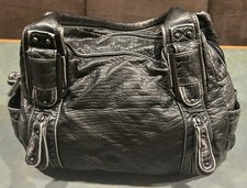 Dark Gray Handbag Purse Bueno