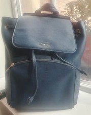 TOPSHOP Navy Faux Leather