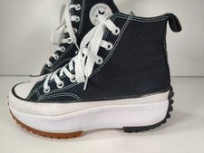 Converse Run Star Hike Trainers Unisex UK 5 Black White 166800C Platform Hi Top