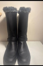 Merrell Tremblant Ezra Waterproof Ice fur lined tall quilted Boots in black 7