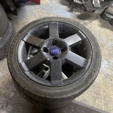 FORD FIESTA MK7 2009-2019 16” XL ALLOY WHEELS & TYRES 195/45/16 in BLACK 