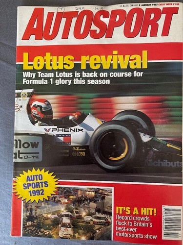 Autosport magazine 1992 multi - magazine,