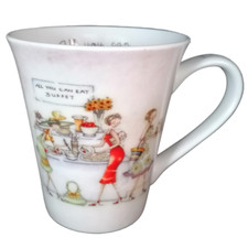 All You Can Eat 'Ladies' Fine Bone China Mug Royal Worcester Boxed Birthday Gift