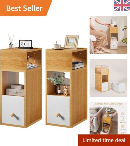 Slim bedside table set - 2,