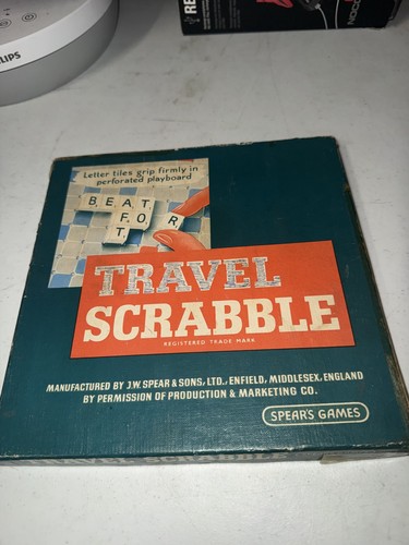 Vintage travel scrabble board - vintage,