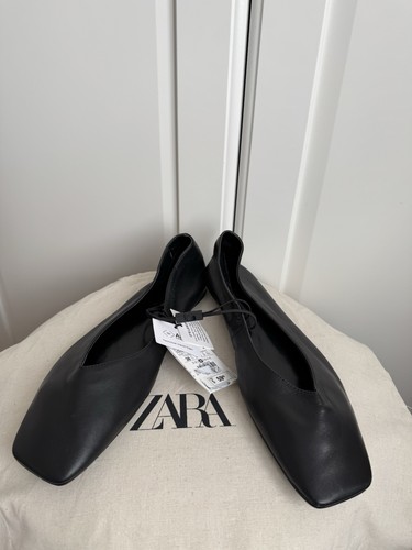 Zara women black genuine - zara,