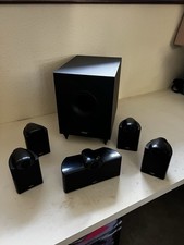 Tannoy EFX Satellite/Surround Speakers , Black, 5-Pack With Sub Woofer