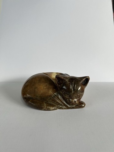 Vintage alabaster cat - vintage,