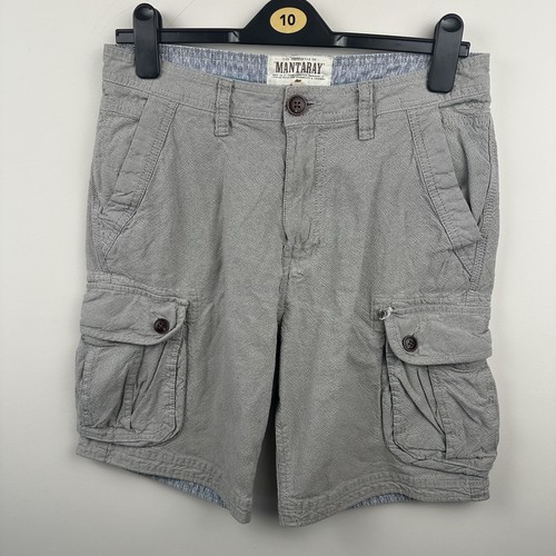 Mantaray grey cargo shorts - grey,