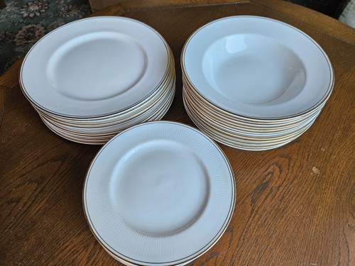 White simple pattern dinner - simple,