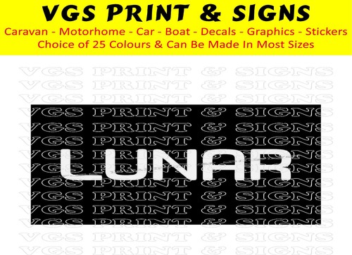 Lunar caravan sticker decal - lunar,