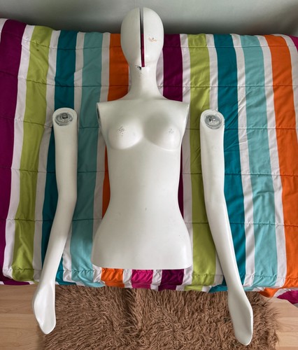 Plastic female mannequin half