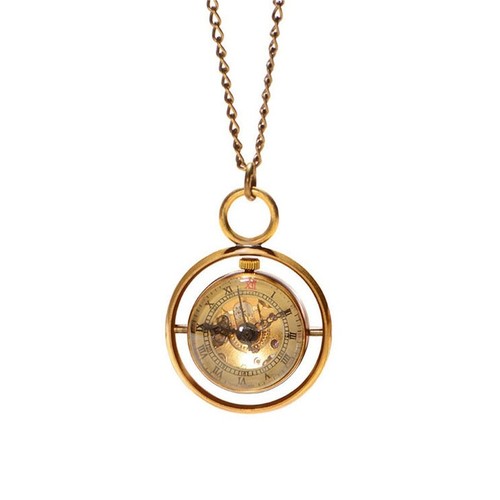 Luxury bronze vintage necklace - bronze,