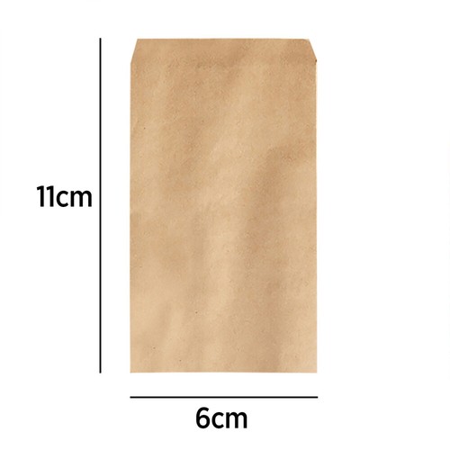 100x kraft paper seed packets - paper,