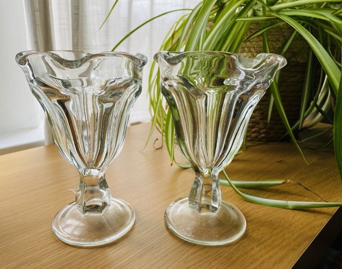 Two chunky glass sundae - two,