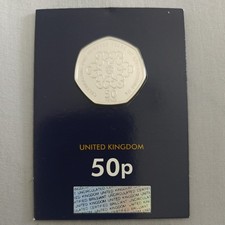 2019 Girl guides 50p Coin BUNC Carded Change Checker