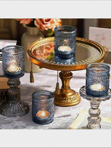 Set blue embossed - 4,